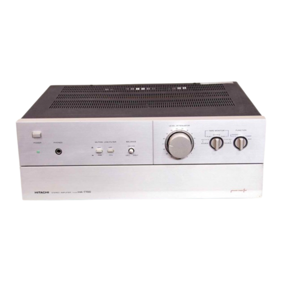 Hitachi HA-7700 Service Manual