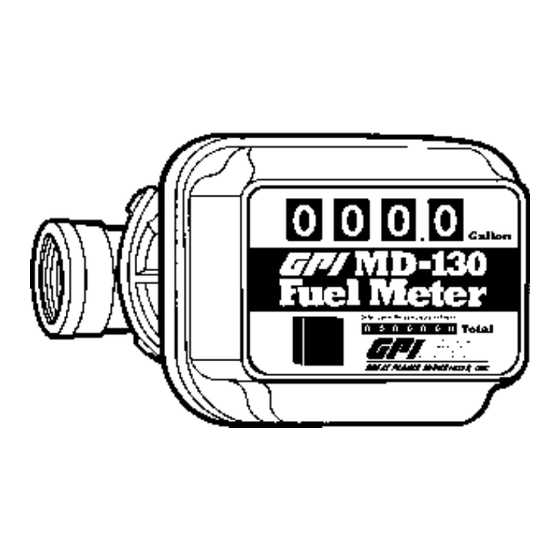 GPI BELL Flow Systems MD-130 Series Owner's Manual
