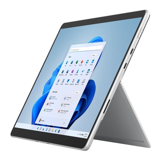 Microsoft Surface Pro 8 LTE Manuals