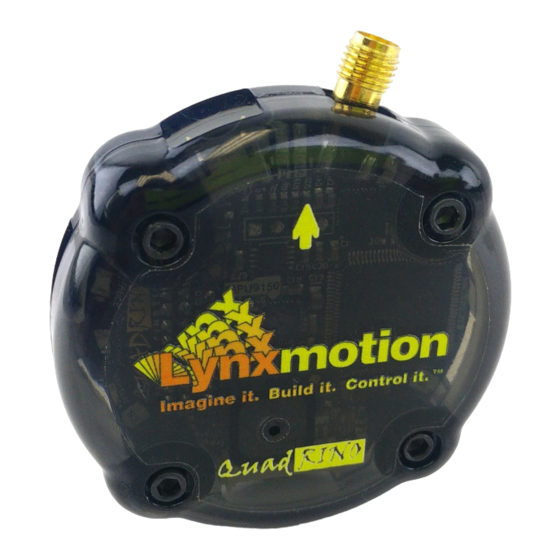 Lynxmotion Quadrino Nano Quick Start