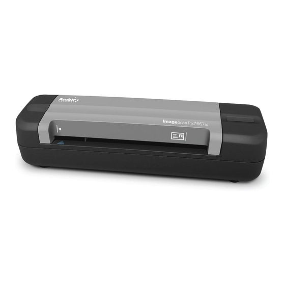 Ambir ImageScan Pro 667ix Quick Start Manual