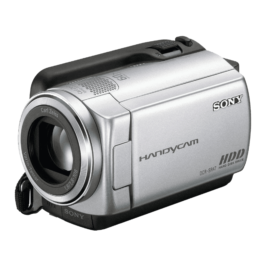 Sony Handycam DCR-SR87 Manuals