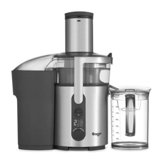 Sage Nutri Juicer Plus BJE520 Quick Manual