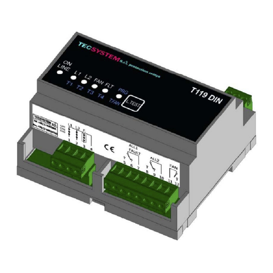 TECSYSTEM T119 DIN Instruction Manual