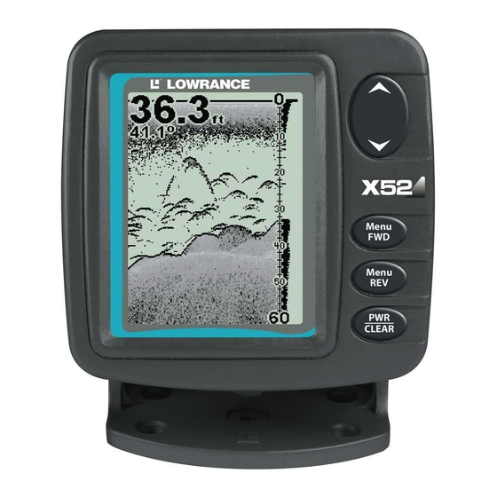 Lowrance X52 Installation And Operation Instructions Manual