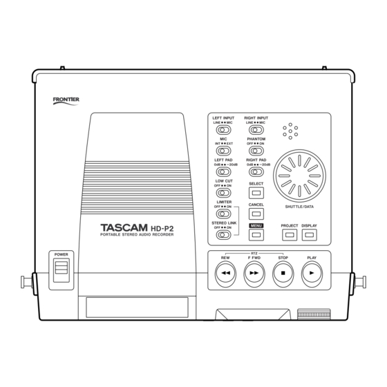 Teac Tascam HD-P2 Service Manual