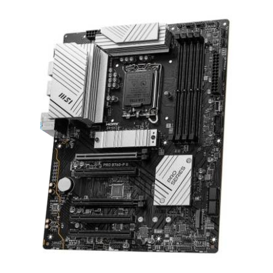 MSI PRO B760-P II User Manual