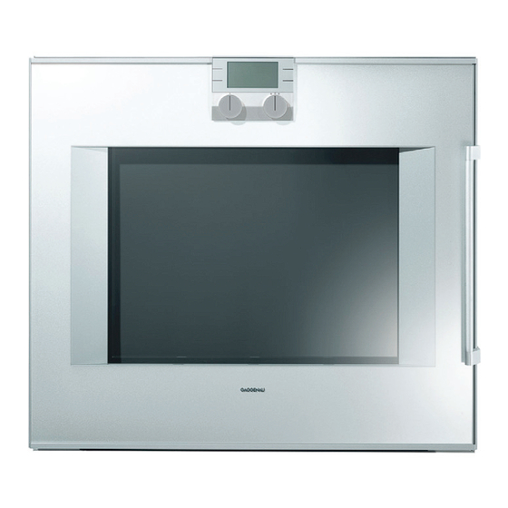 Gaggenau Built-in Single Oven Specifications
