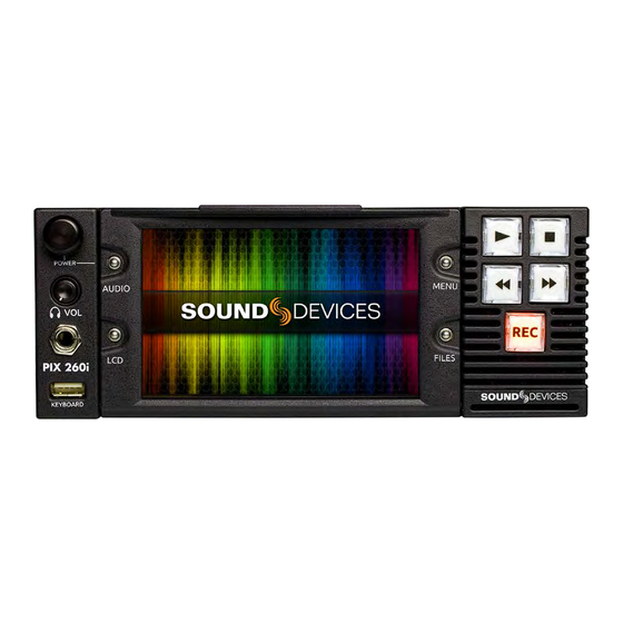 Sound Devices PIX 260i User Manual