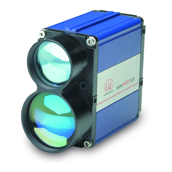 MICRO-EPSILON optoNCDT ILR 1191 Instruction Manual