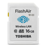 Toshiba FlashAir W-03 Series Manual