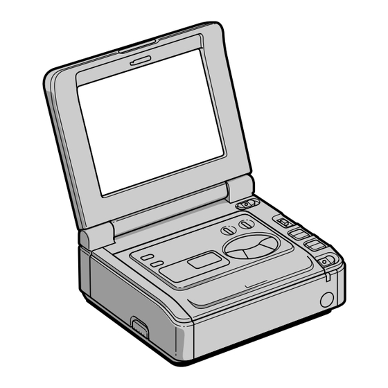 Sony Video Walkman GV-F700 Operating Instructions