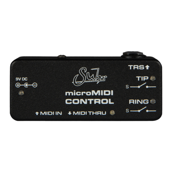Suhr microMIDI Control User Manual