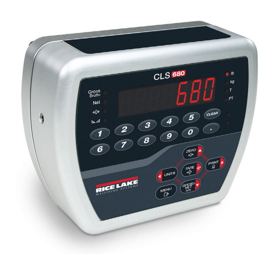 Rice Lake CLS-680 Installation