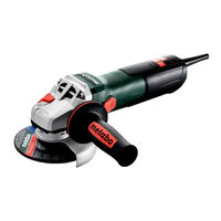 Metabo WEV 15-125 HT Operating Instructions Manual