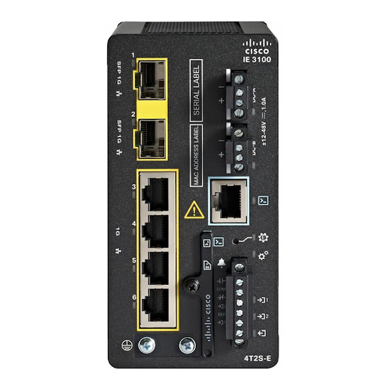 Cisco Catalyst IE3100 Series Hardware Installation Manual