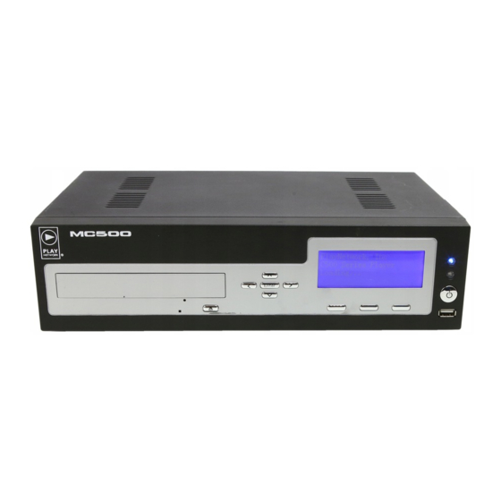 PlayNetwork MC500 Quick Start Manual