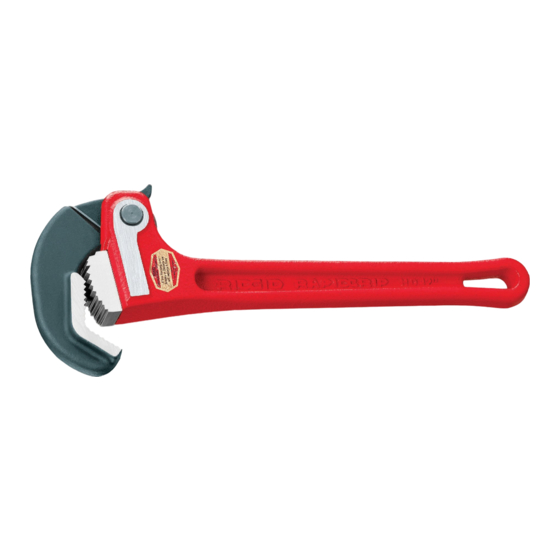 RIDGID Heavy-Duty Straight Pipe Wrench Use Manual