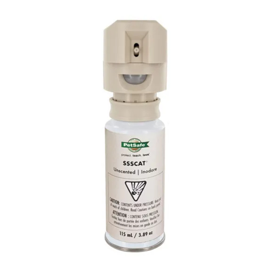 Petsafe SSSCAT PPD00-16168 Product Manual
