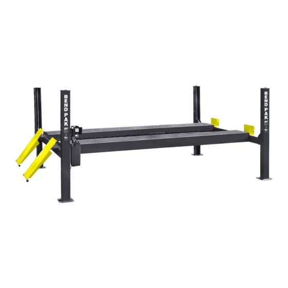 BendPak HDS18E Service Manual