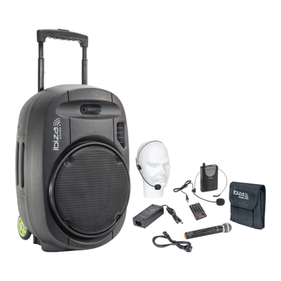 Ibiza sound PORT12VHF-MKII-TWS Manual