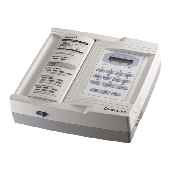Bionet CardioCare2000 Operation Manual