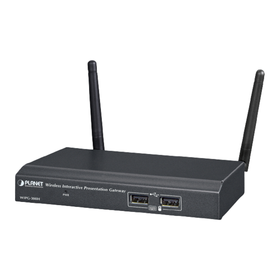 Planet WIPG-300H Quick Installation Manual
