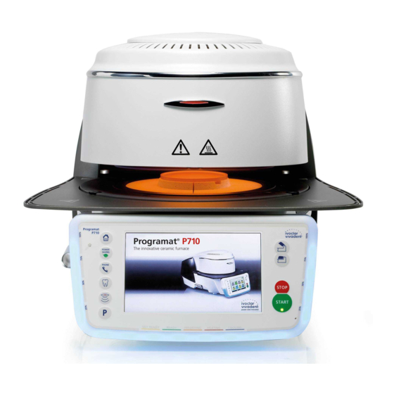 Ivoclar Vivadent Programat P710 Operating Instructions Manual