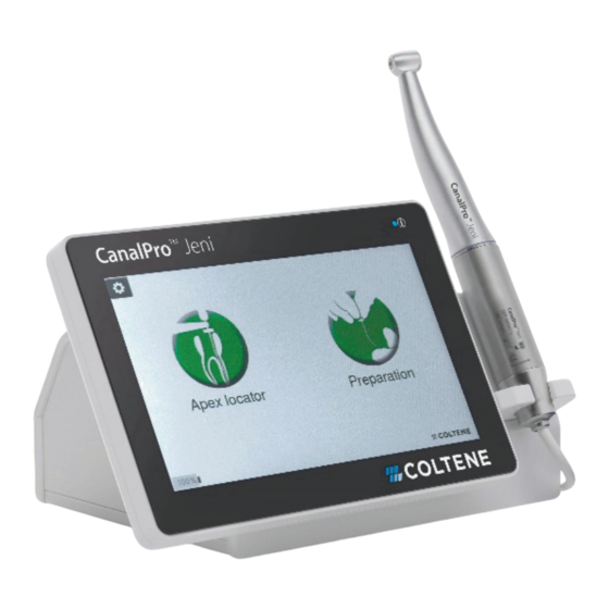 Coltene CanalPro Jeni Instructions For Use Manual