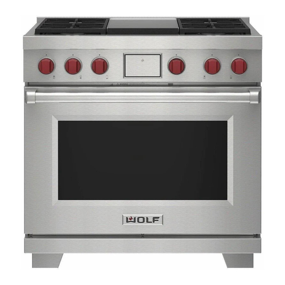 Wolf Dual Fuel Range Installation Manual