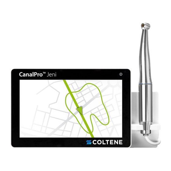 Coltene CanalPro Jeni Processing Instructions