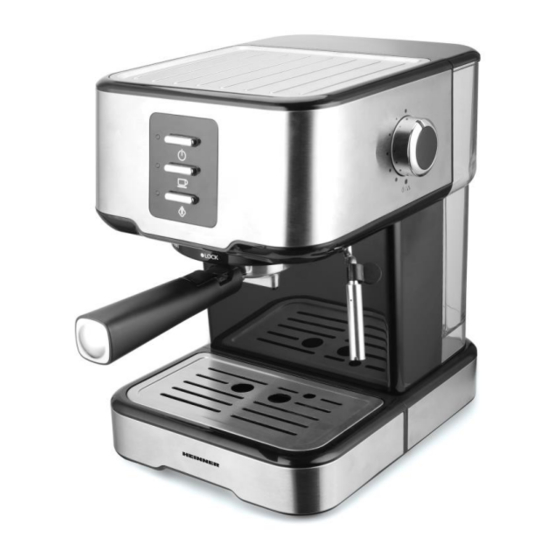 Heinner HEM-850IXBK Espresso Maker Manuals