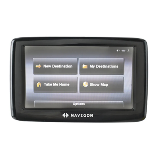 Navigon 2100 Supplementary Manual