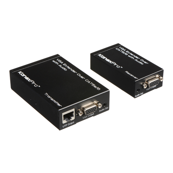 KanexPro VGAEXTX1 Setup Manual