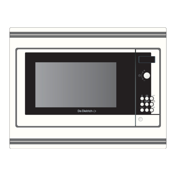 DeDietrich DME329BE1 Operating And Installing Instructions
