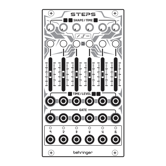 Behringer STEPS Quick Start Manual