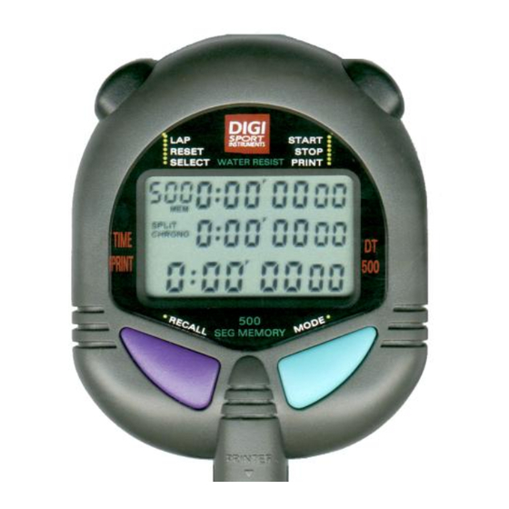 DigiSport DT500 Instruction Manual