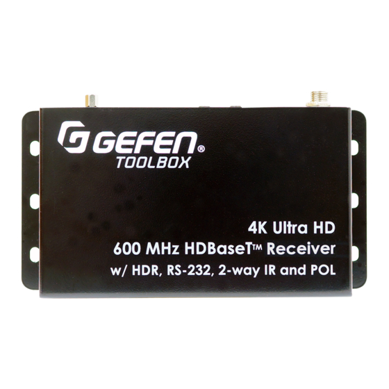 Gefen GTB-UHD600-HBT HDBaseT Extender Manuals