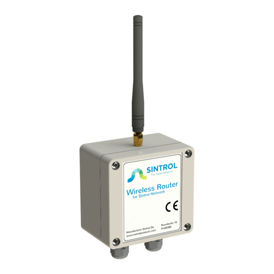 Sintrol Wireless Router Manual