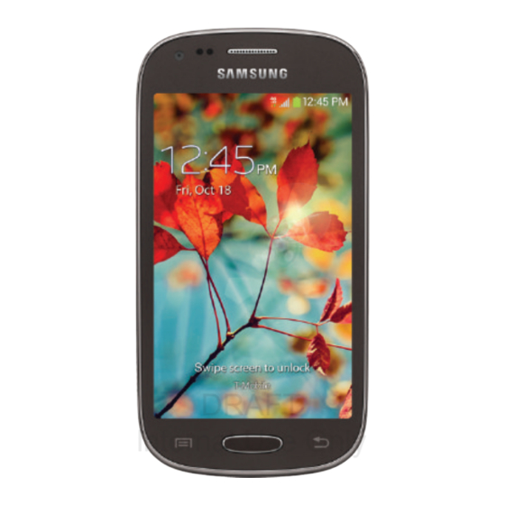 T-Mobile Samsung Garda Start Manual