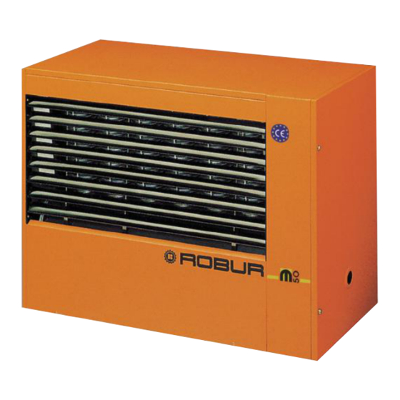 Robur M20 Instructions For Installation, Use And Maintenance Manual