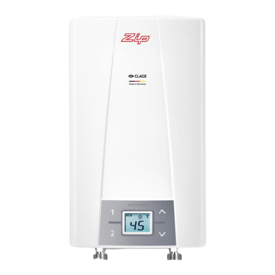 clage Zip CEX9 Installation Instructions Manual