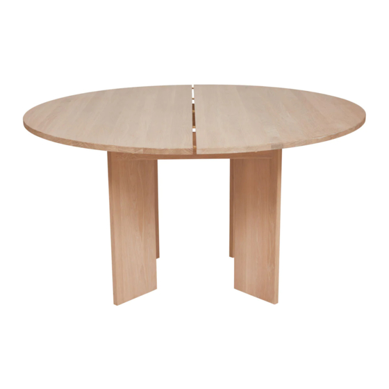 OYOY Kotai Round Dining Table Assembly Instructions Manual