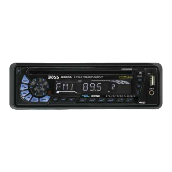 Boss Audio Systems 638BA User Manual