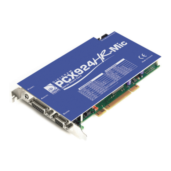 Digigram PCX924HR User Manual