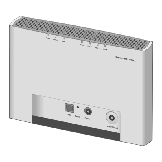 Gigaset SE681 WiMAX Manuals