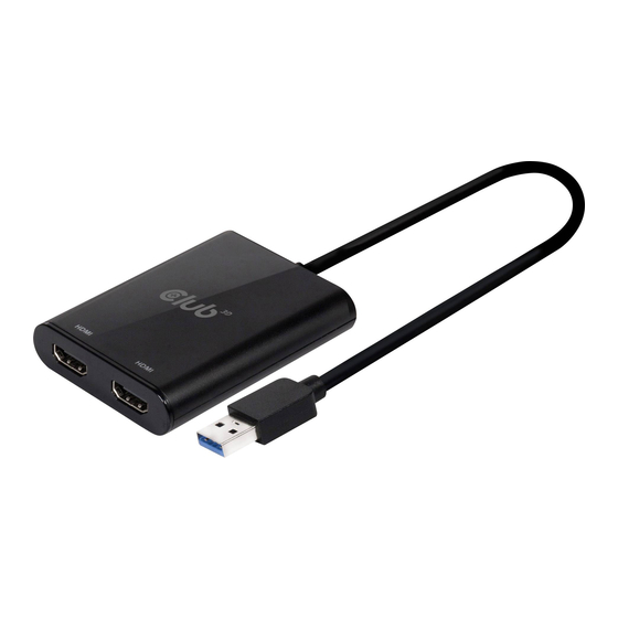 Club 3D CSV-1474 Quick Installation Manual