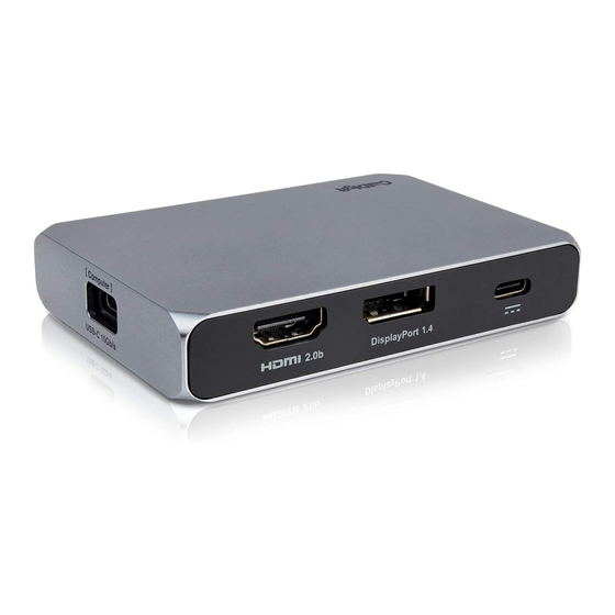 User Manuals: CalDigit SOHO DOCK USB-C Docking Station