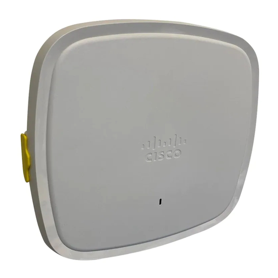 Cisco C9130AXI-EWC Series Getting Started Manual