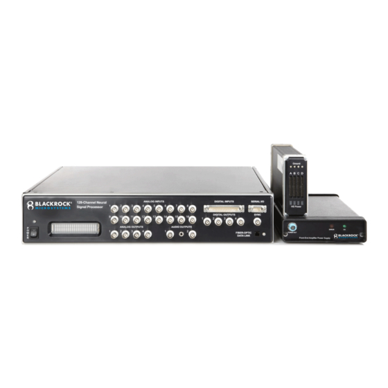 Blackrock Microsystems NeuroPort Instructions For Use Manual